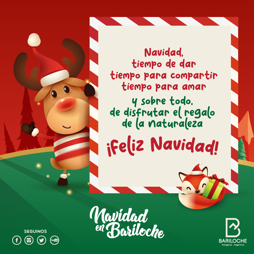 Postal Navidad en Bariloche